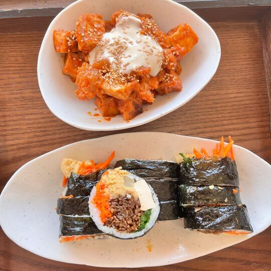 Kimbap Vegano en Suwon: ¡Imperdible!